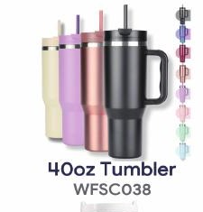 40oz Powder-Coated Travel Tumbler